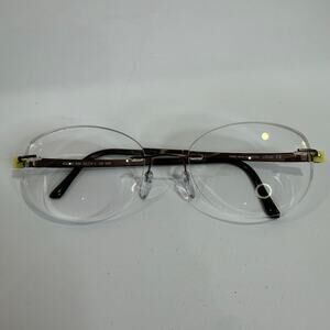 Silhouette Rimless Eyeglasses Black Green Austria 53 19 135 Frames Only 4543